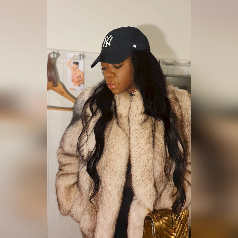 Arctic/ Silver Fox Fur Coat Authentic